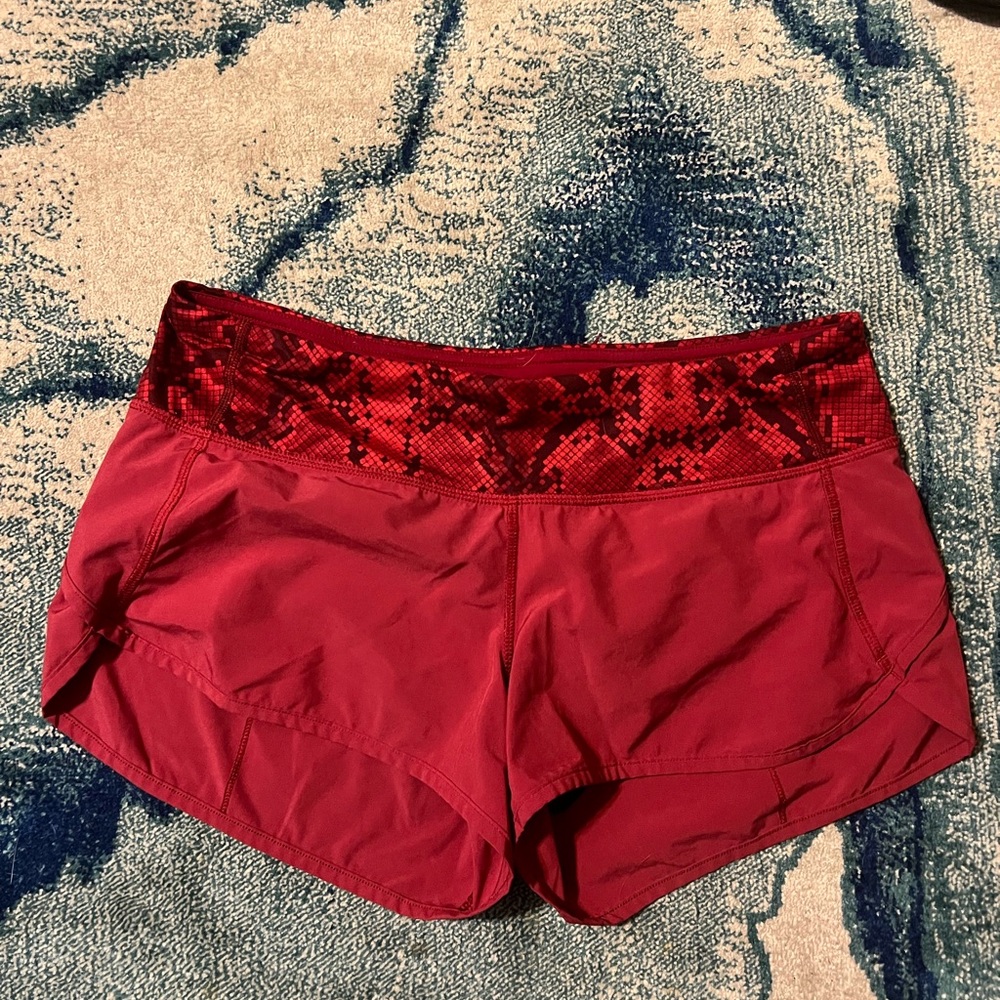 Lululemon Red Python Snake Print Waistband - image 1